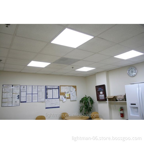 Office Lighting: 36W LED Panel Light, Square, 60x60cm, Recessed Ultrathin Ceiling Fixture